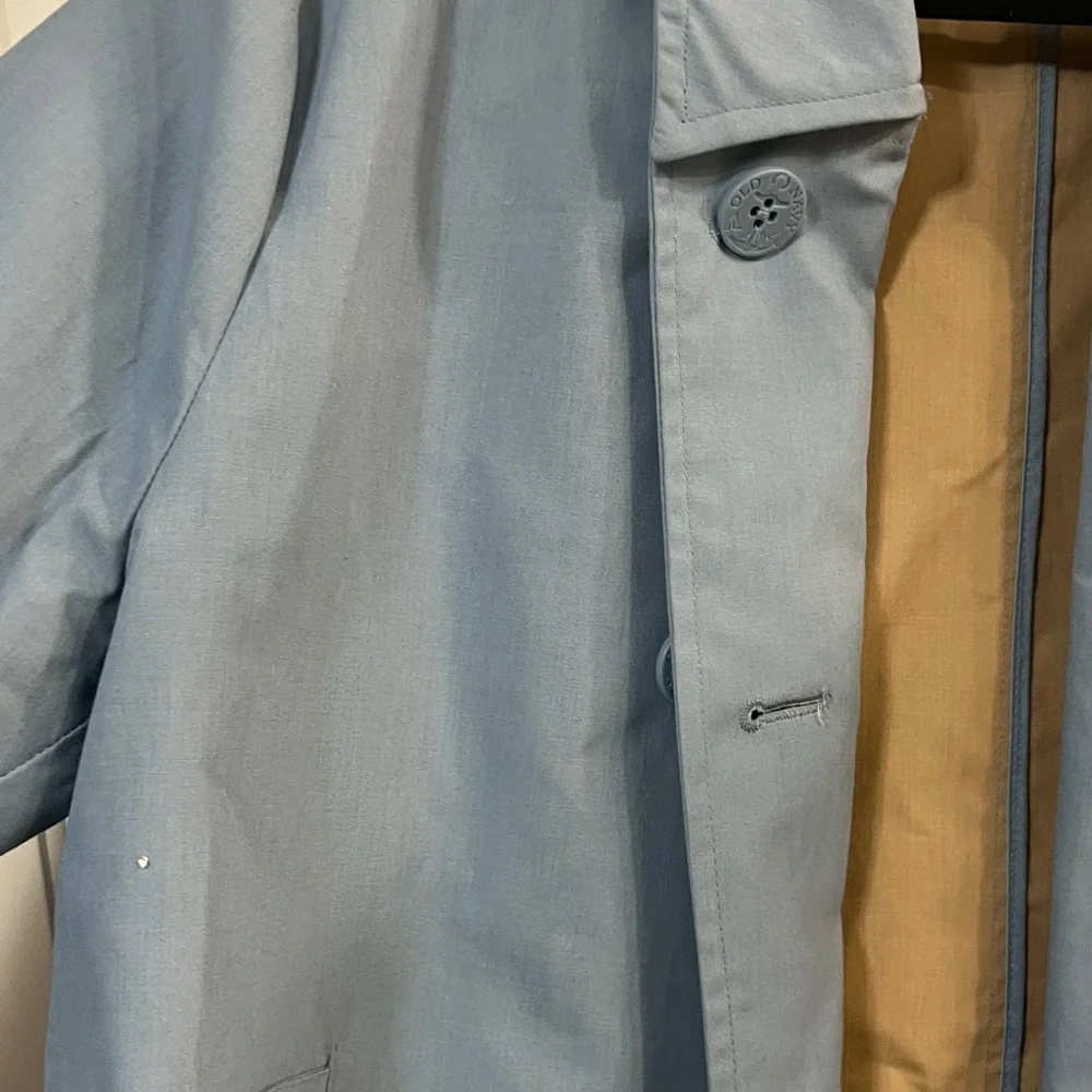Old Navy Women's Light Blue Trench Coat - Picture 3 of 4